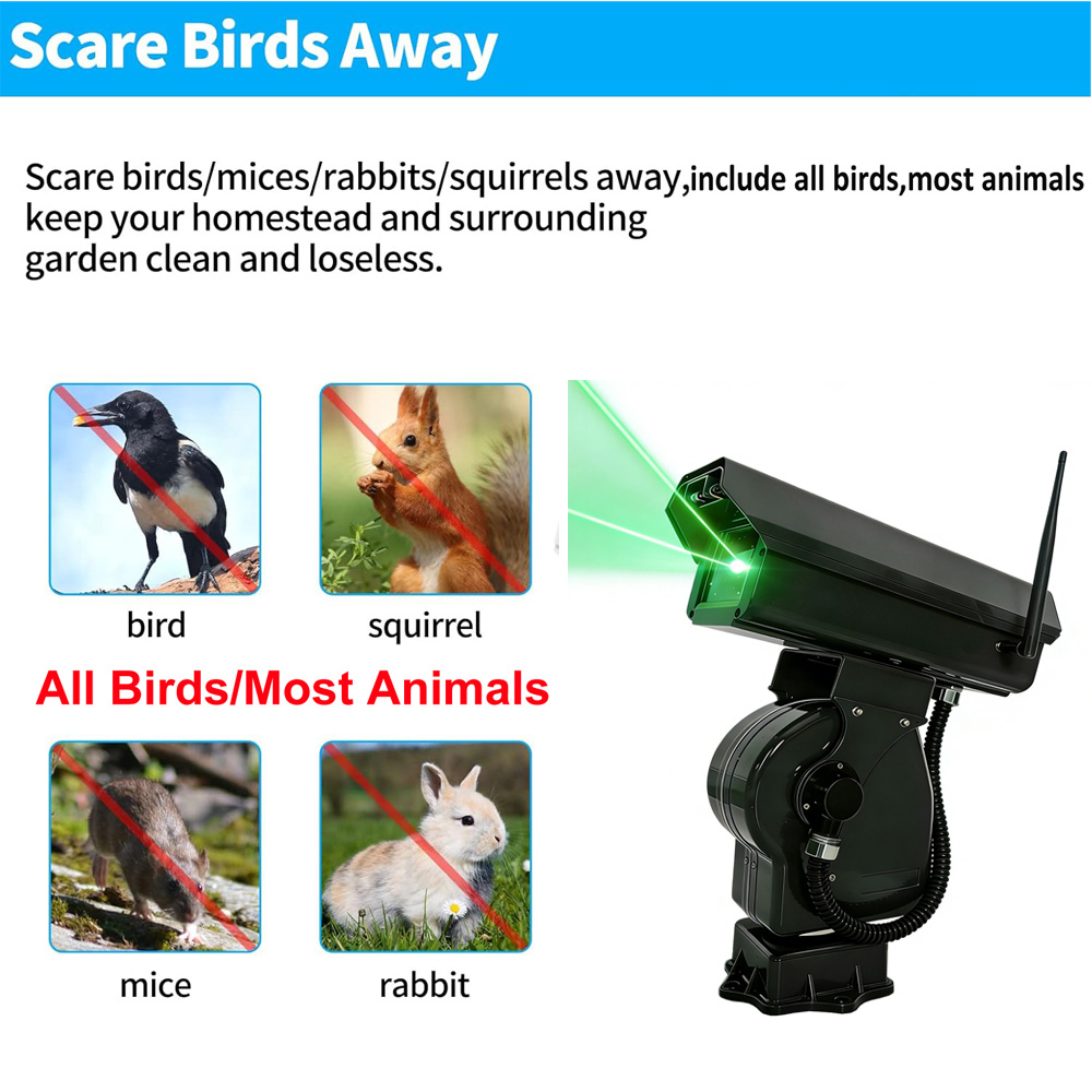 Farming Agriculture App - Répulsif intelligent pour oiseaux 2W, contrôle