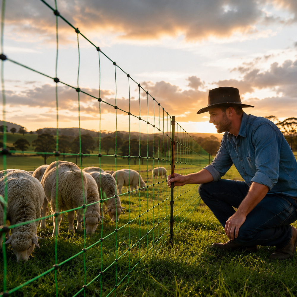 Filet de clôture électrique de - Farming & Agriculture Word Stacks avis et prix