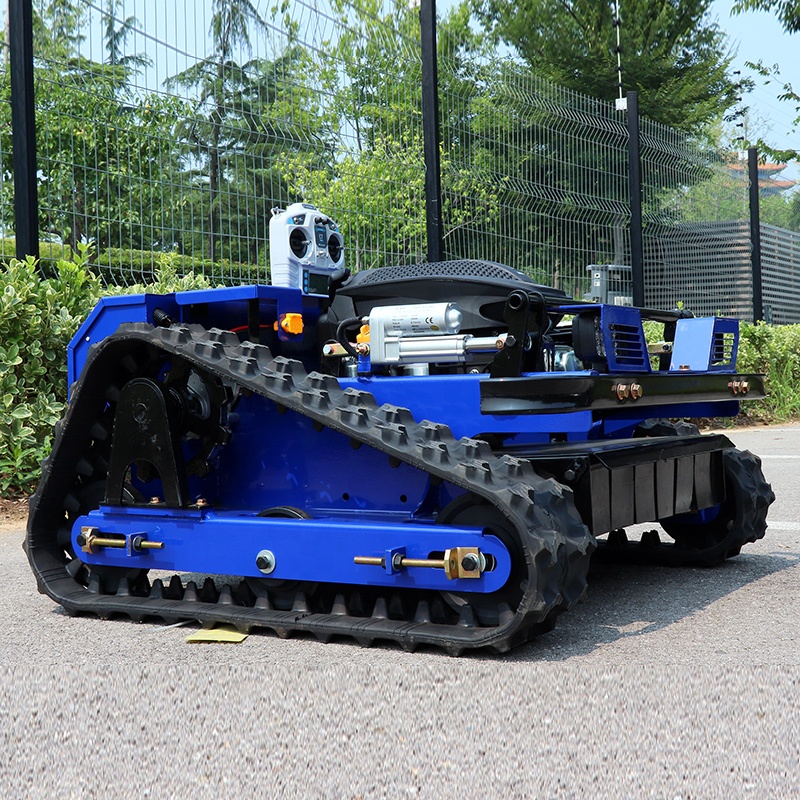 Robot tondeuse à chenilles en  - Farming Zero avis et prix
