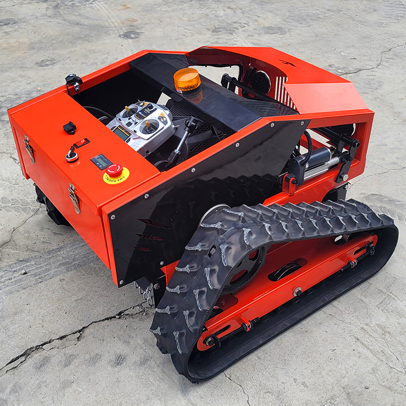 Robot tondeuse à chenilles en  - Farming Zero avis et prix